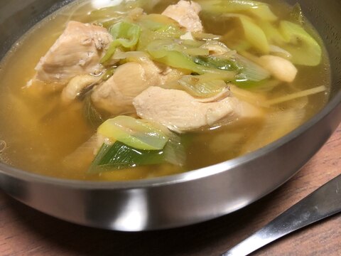 生姜たっぷり参鶏湯風スープ